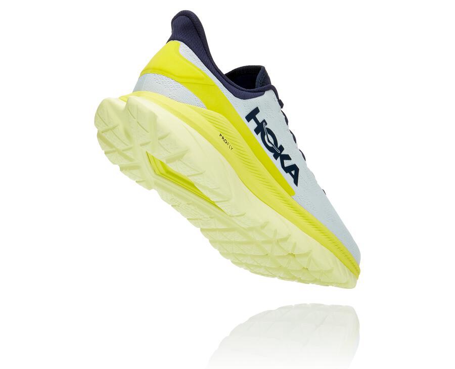 Hoka One One Hardloopschoenen Heren - Mach 4 - Wit - WX5361427